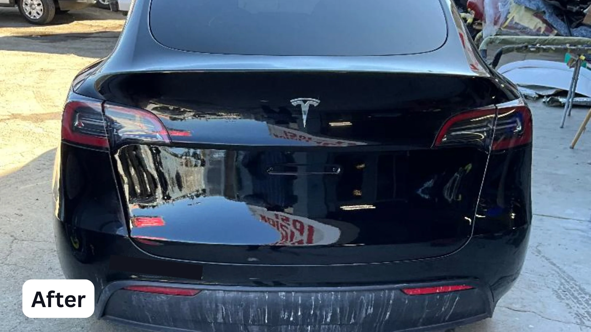 Tesla Model Y After - Flawless paint restoration